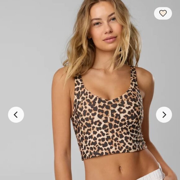American Eagle Outfitters Other - Aerie OFFLINE Real Me Leopard Longline Sports Bra – Size M – EUC